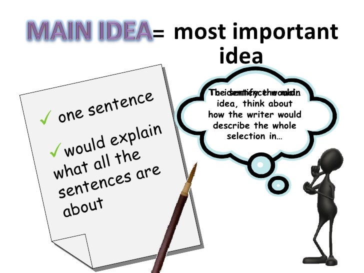 main idea meaning essay