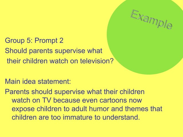 Main Idea Rough Draft Ppt Ppt