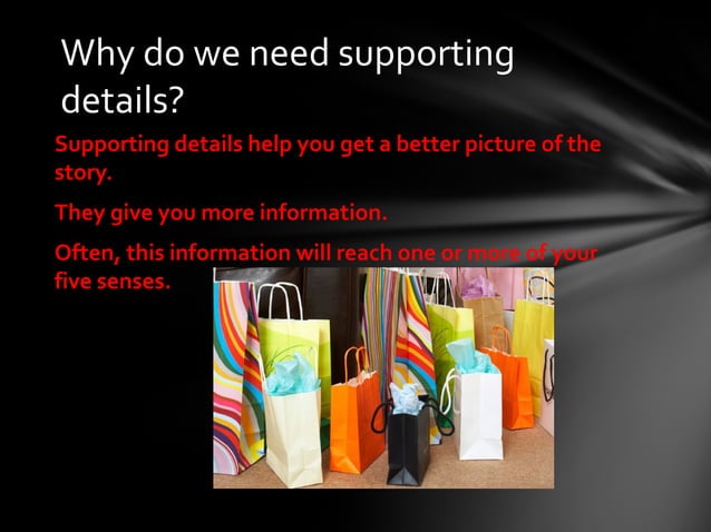 Main ideas and supporting details | PPT