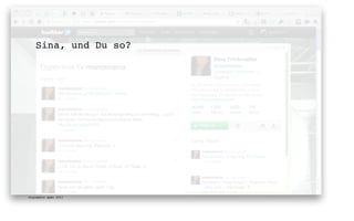 Sina, und Du so?




digimedia gmbh 2011
 