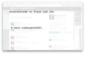 Unterschiede zu Franz und Jan




       ★      kein Ladengeschäft




digimedia gmbh 2011
 