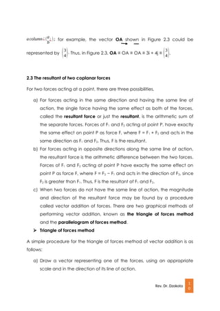 Main Lecture Note of Basic Mechanic for B Tech Civil I.docx