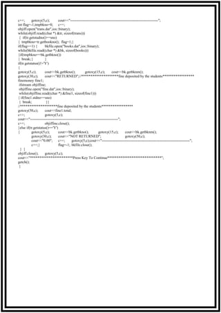 Library Management System in c++ | DOC