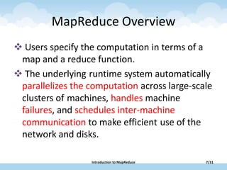 Main map reduce | PPTX