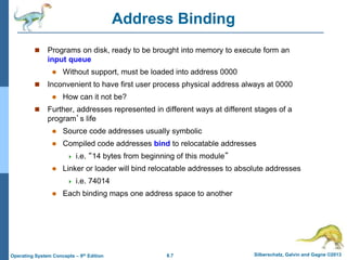 Main memory operating system | PPTX