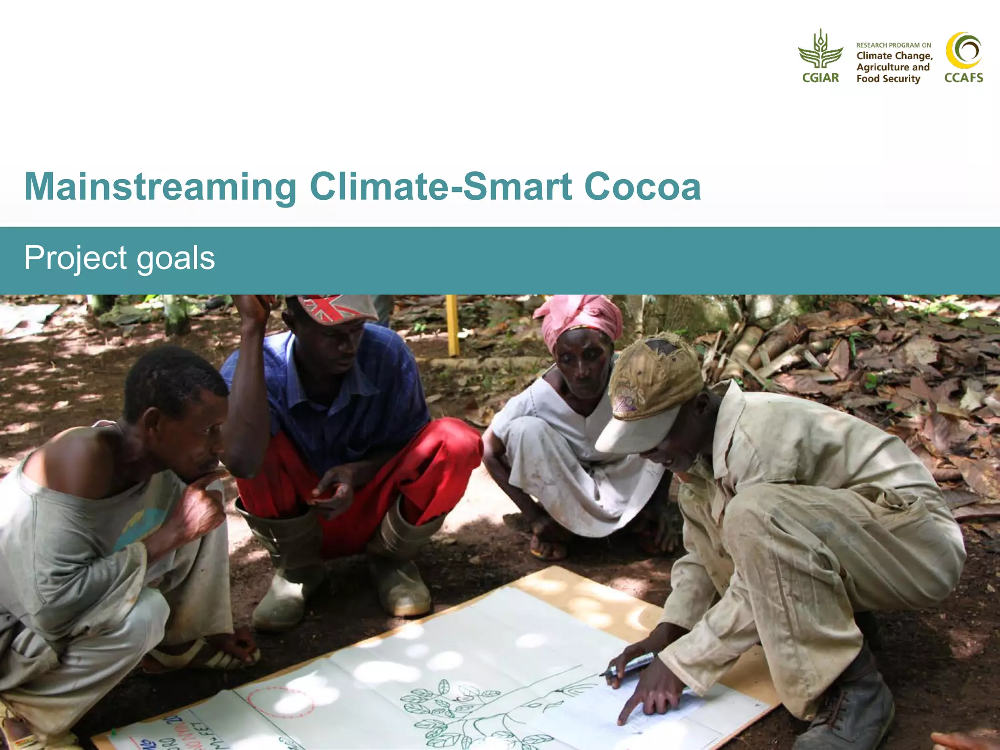 Project goals
Mainstreaming Climate-Smart Cocoa
 