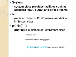 Java Notes by C. Sreedhar, GPREC | PPTX