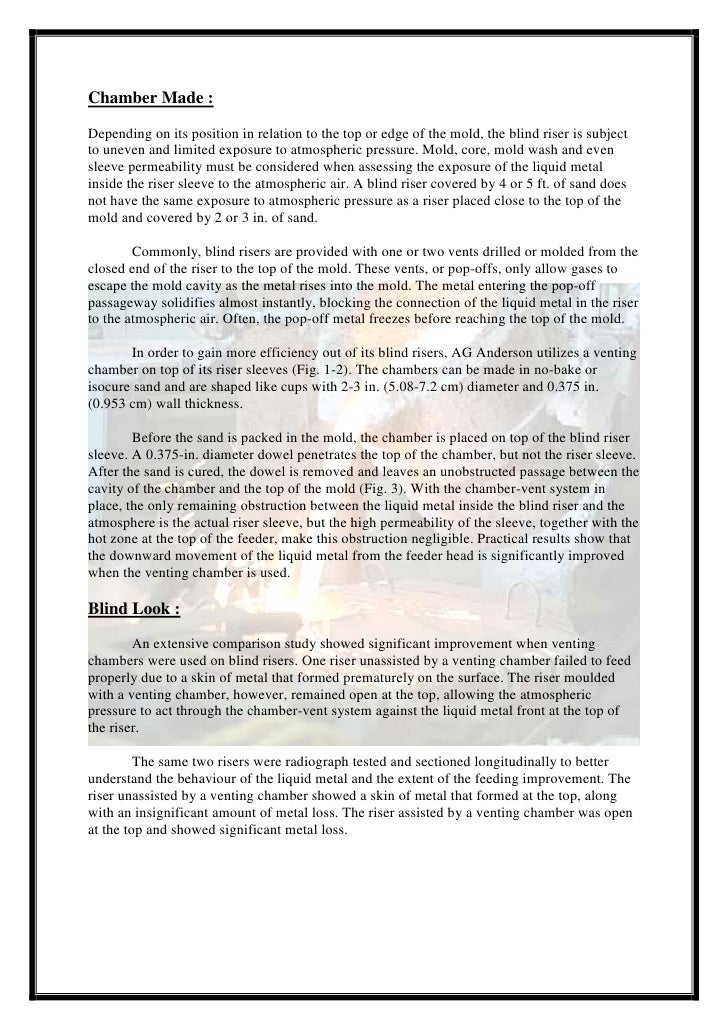 Foundry Blind Risers