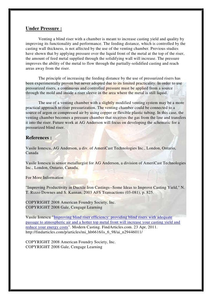 Foundry Blind Risers