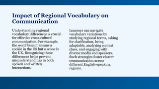 Regional Language Diffrences Exploring Regional Vocabulary Variations in English-Speaking Countries ...