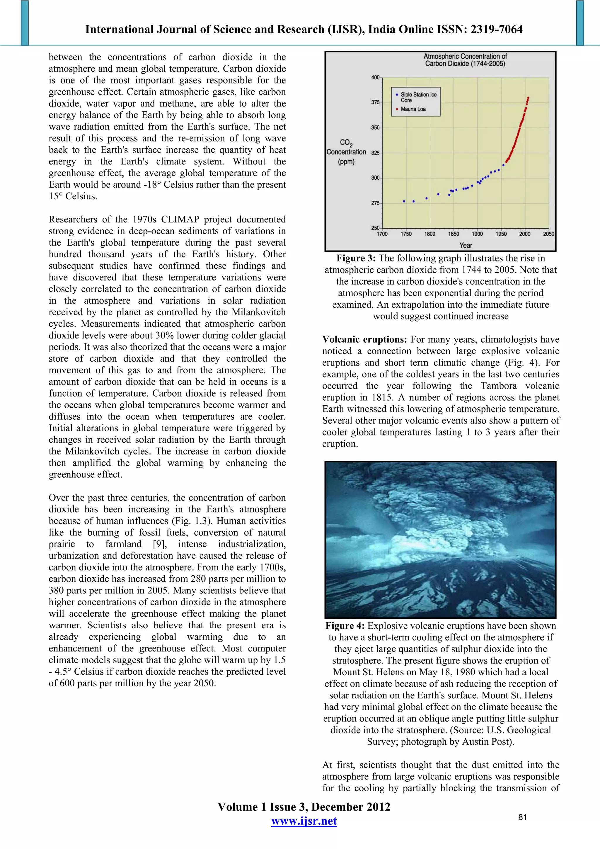Main physical causes of climate change and global warming a general ...