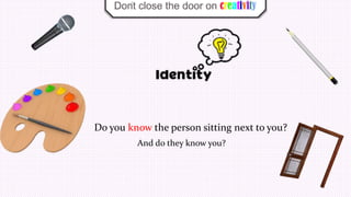 Do you know the person sitting next to you?
And do they know you?
‘
 
