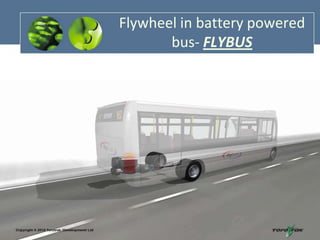 Flywheel in battery powered
bus- FLYBUS

 