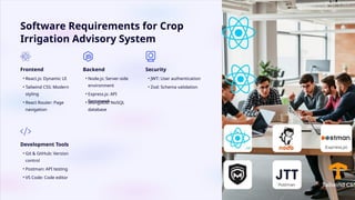 smart system by students for crop Irrigation | PPTX