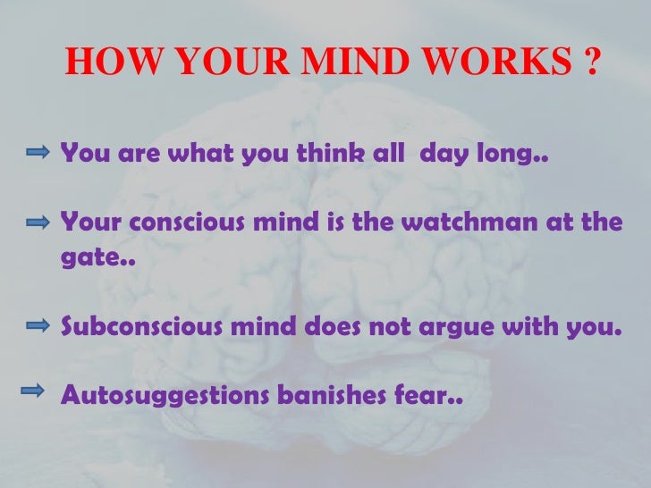 subconscious mind how the subconscious works