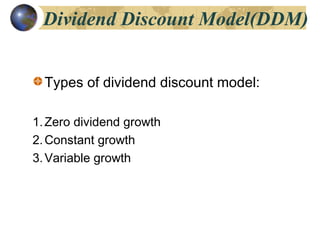 presentation of stock valuation | PPT