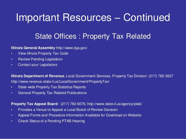 Illinois Property Tax Appeal Board Forms Illinois Property Tax Appeal Board Forms