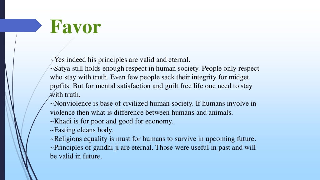 Main principles of gandhiji (gandhism)