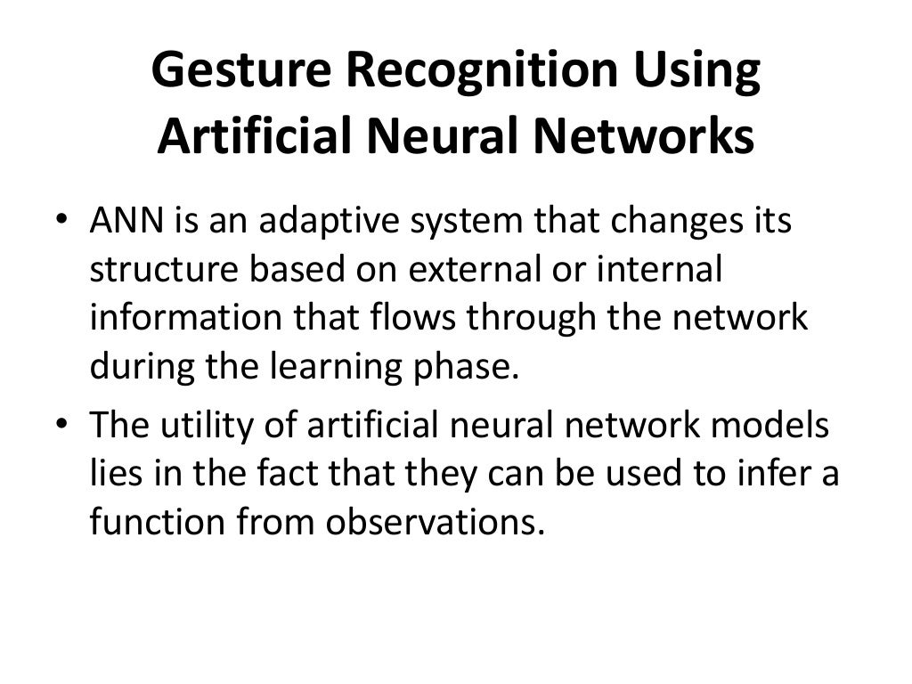 Artificial Neural Network for hand Gesture recognition
