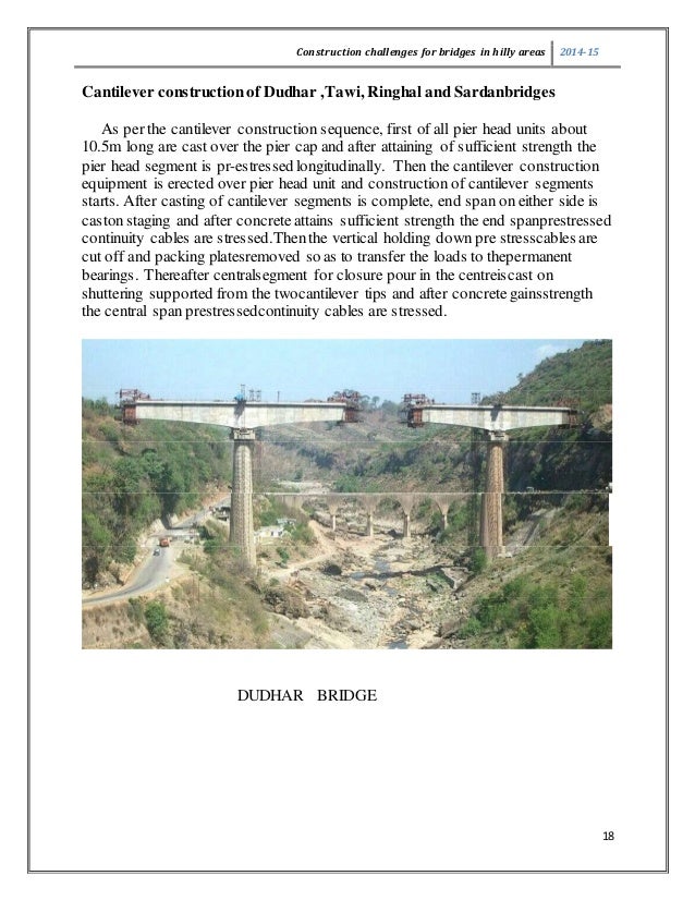 Construction Challenges For Bridges In Hilly Areas