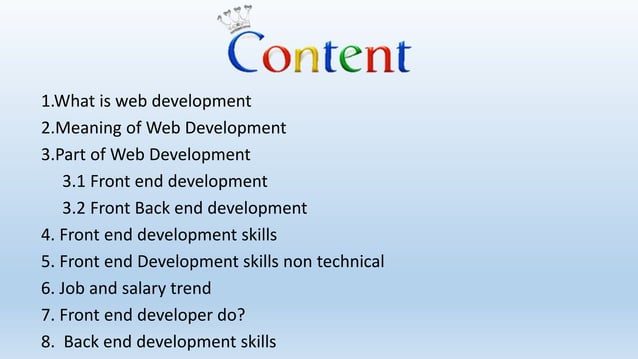 web development ppt by prakash bedage | PPT