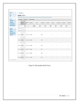 43 | BSSE 0 3 2 2
Figure 6: Import Wizard (Step-1)
5.10.2 Edit
This module provides users the ability to access and edit loan records. The use case diagram for
Edit module is provided in Figure 7 [22]:
 