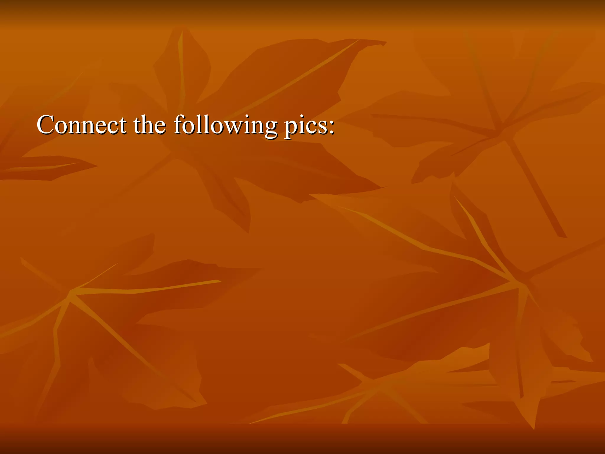 Connect the following pics: 