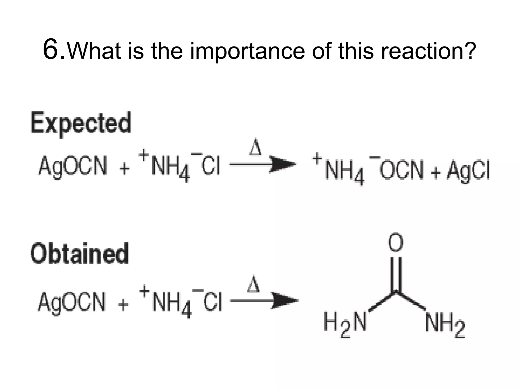 6.What is the importance of this reaction?
 