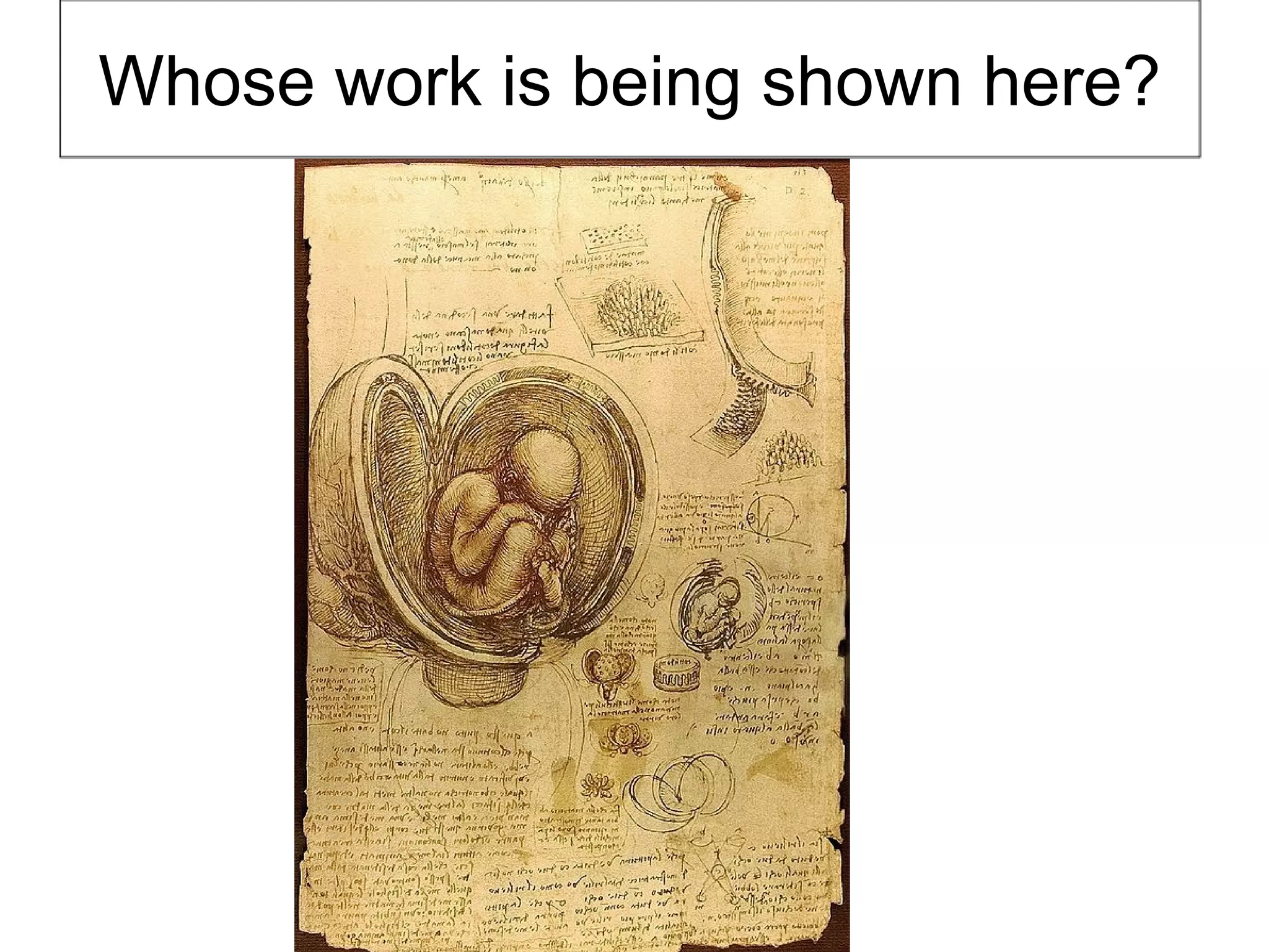 Whose work is being shown here?
 