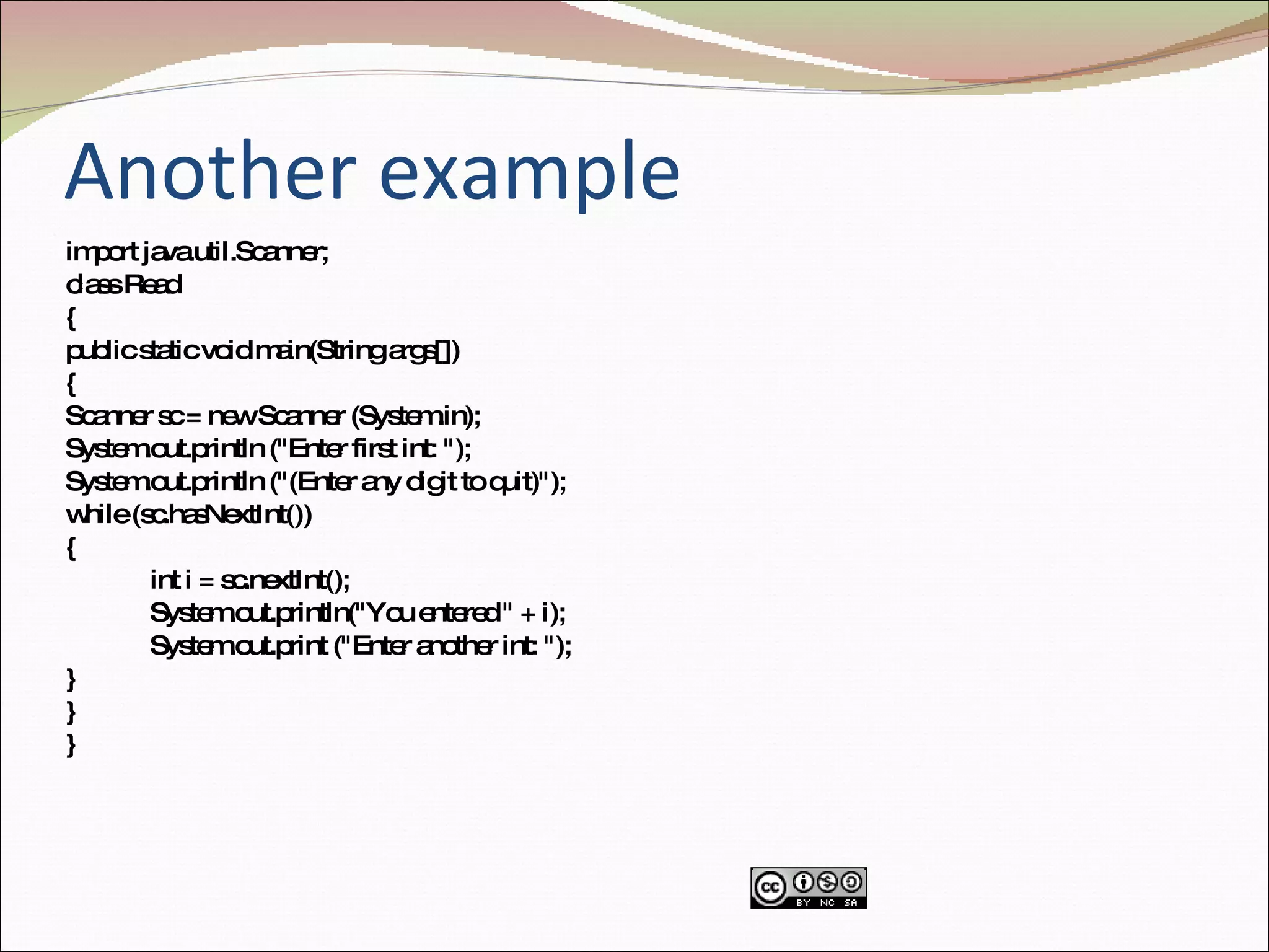 ppt on scanner class | PPT | Programming Languages | Computing