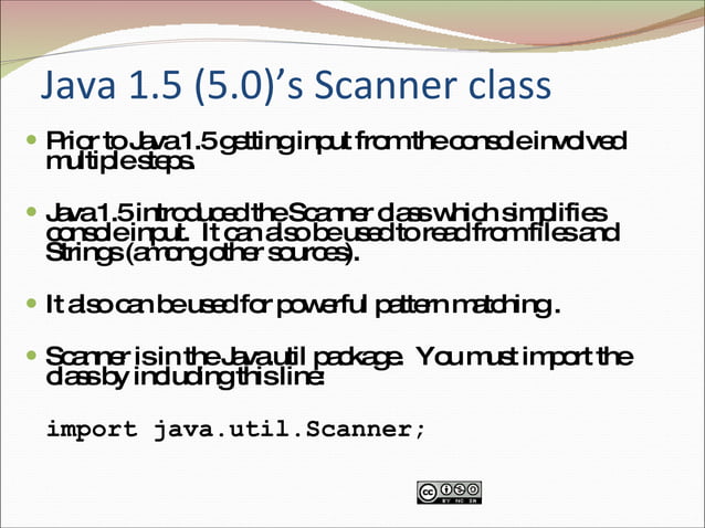 ppt on scanner class | PPT | Programming Languages | Computing