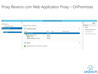Proxy Reverso com Web Application Proxy – OnPremisses
 