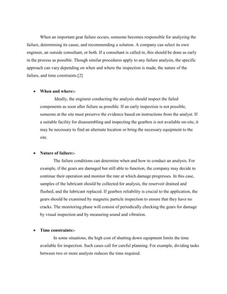 Gear Failure & Analysis | PDF