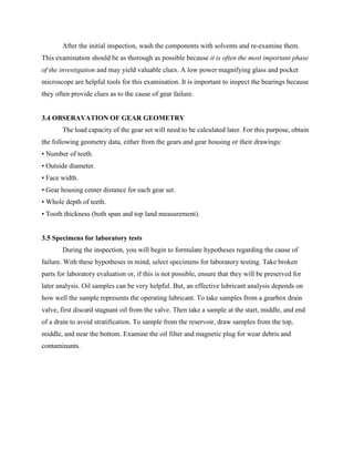 Gear Failure & Analysis | PDF