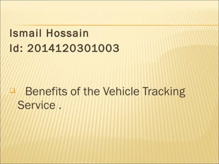 Vehicle Tracking Service in Bangladesh