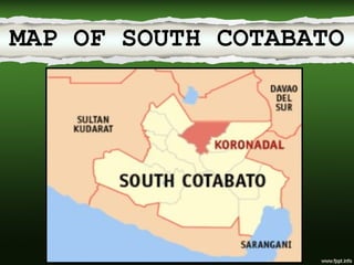 MAP OF SOUTH COTABATO 