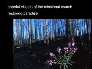 hopeful visions of the missional church
restoring paradise
 
