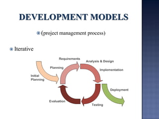 (project management process) 
Iterative  