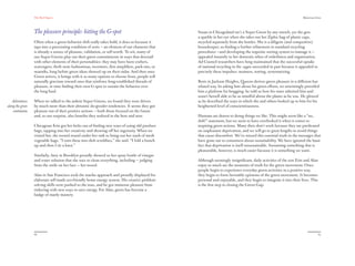 The Red Papers:                                                                                                                                      Mainstream Green




                  The pleasure principle: hitting the G-spot                                        Susan in Chicagoland isn’t a Super Green by any stretch, yet she gets
                                                                                                    a sparkle in her eye when she takes out her Ziploc bag of plastic caps,
                  Often when a green behavior shift really takes hold, it does so because it        recycled separately from the bottles. She is a diligent (and competitive)
                  taps into a preexisting condition of sorts — an element of our character that     housekeeper; so ﬁnding a further reﬁnement to standard recycling
                  is already a source of pleasure, validation, or self-worth. To wit, many of       procedures —and developing the requisite sorting system to manage it —
                  our Super Greens play out their green commitments in ways that dovetail           appealed instantly to her domestic ethos of orderliness and organization.
                  with other elements of their personalities: they may have been crafters,          Ad Council researchers have long maintained that the successful uptake
                  scavengers, thrift store fashionistas, inventors, Zen simpliﬁers, pack-rats, or   of national recycling in the 1990s succeeded in part because it appealed to
                  neatniks, long before green ideas showed up on their radar. And then once         precisely these impulses: neatness, sorting, systematizing.
                  Green arrives, it brings with it so many options to choose from, people will
                  naturally gravitate toward ones that reinforce long-established threads of        Boris in Jackson Heights, Queens derives green pleasure in a diﬀerent but
                  pleasure, in time ﬁnding their own G-spot to sustain the behavior over            related way. In asking him about his green eﬀorts, we unwittingly provided
                  the long haul.                                                                    him a platform for bragging: he told us how his sister admired him and
                                                                                                    wasn't herself able to be as mindful about the planet as he was. He glowed
   Adventures     When we talked to the ardent Super Greens, we found they were driven              as he described the ways in which she and others looked up to him for his
along the green   by much more than their altruistic do-gooder tendencies. It seems they got        heightened level of conscientiousness.
    continuum     pleasure out of their positive actions — both those focused on the future
                  and, to our surprise, also beneﬁts they realized in the here and now.             Humans are drawn to doing things we like. This might seem like a “no,
                                                                                                    duh!” statement, but we seem to have overlooked it when it comes to
                  Chicagoan Erin got her kicks out of ﬁnding new ways of using old produce          inspiring green actions. Many diets don’t work because they are predicated
                  bags, tapping into her creativity and showing oﬀ her ingenuity. When we           on unpleasant deprivation, and we will go to great lengths to avoid things
                  visited her, she rooted round under her sink to bring out her stash of mesh       that cause discomfort. We’ve missed this essential truth in the messages that
                  vegetable bags. “I turn these into dish scrubbies,” she said. “I fold a bunch     have gone out to consumers about sustainability. We have ignored the basic
                  up and then I tie a knot.”                                                        fact that deprivation is itself unsustainable. Sustaining something that is
                                                                                                    pleasurable, however, is much easier because it is something we want.
                  Similarly, Amy in Brooklyn proudly showed us her spray bottle of vinegar
                  and water solution that she uses to clean everything, including — judging         Although seemingly insigniﬁcant, daily activities of the sort Erin and Alan
                  from the smile on her face — her mood.                                            enjoy so much are the moments of truth for the green movement. Once
                                                                                                    people begin to experience everyday green activities in a positive way,
                  Alan in San Francisco took the macho approach and proudly displayed his           they begin to form favorable opinions of the green movement. It becomes
                  elaborate self-made eco-friendly home energy system. His creative problem-        personal and enjoyable, and they begin to integrate it into their lives. This
                  solving skills were pushed to the max, and he got immense pleasure from           is the ﬁrst step to closing the Green Gap.
                  tinkering with new ways to save energy. For Alan, green has become a
                  badge of manly mastery.




                  66                                                                                                                                                                67
 