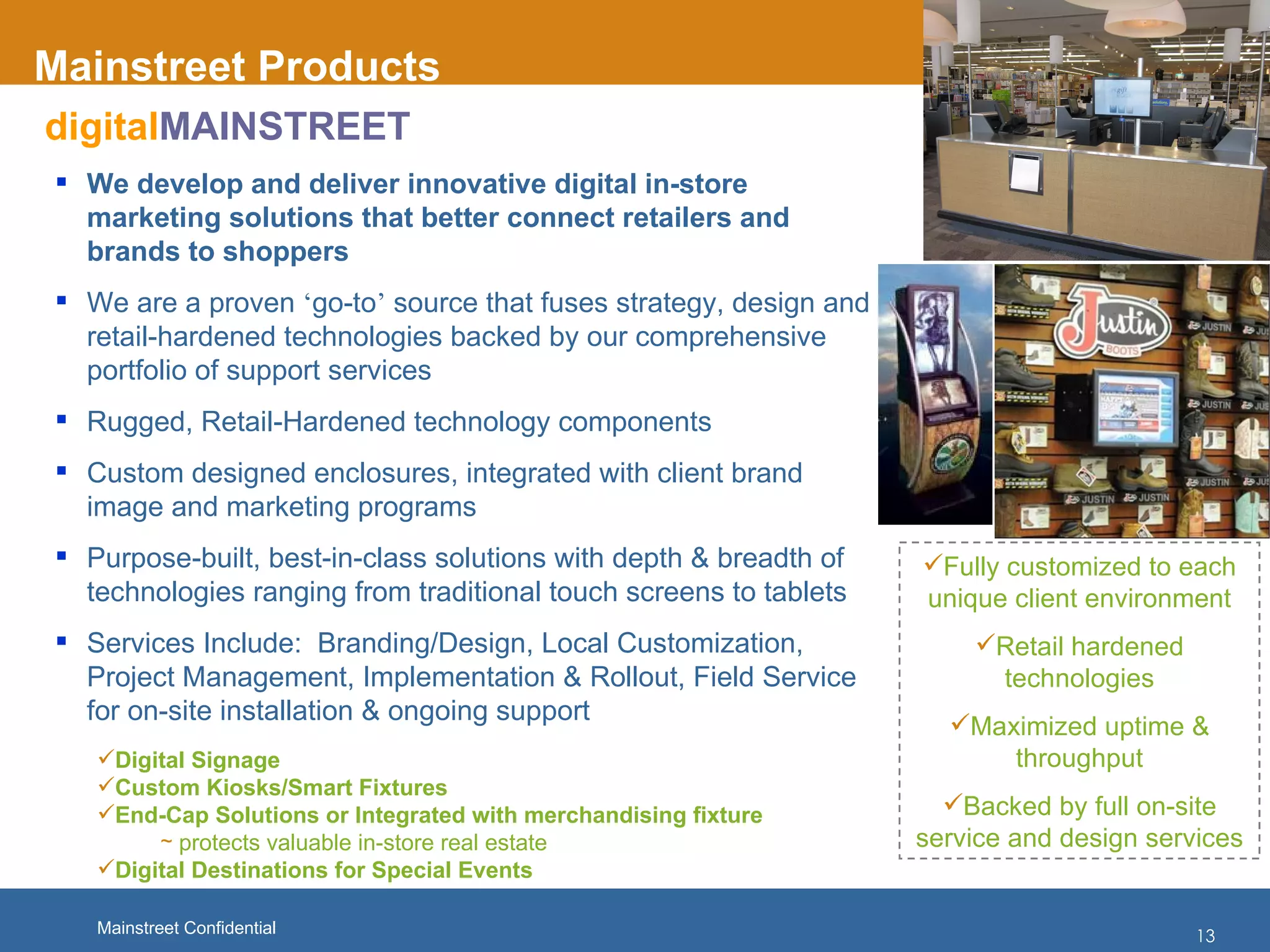 Mainstreet Inc  Capabilities Overview Dec 2011