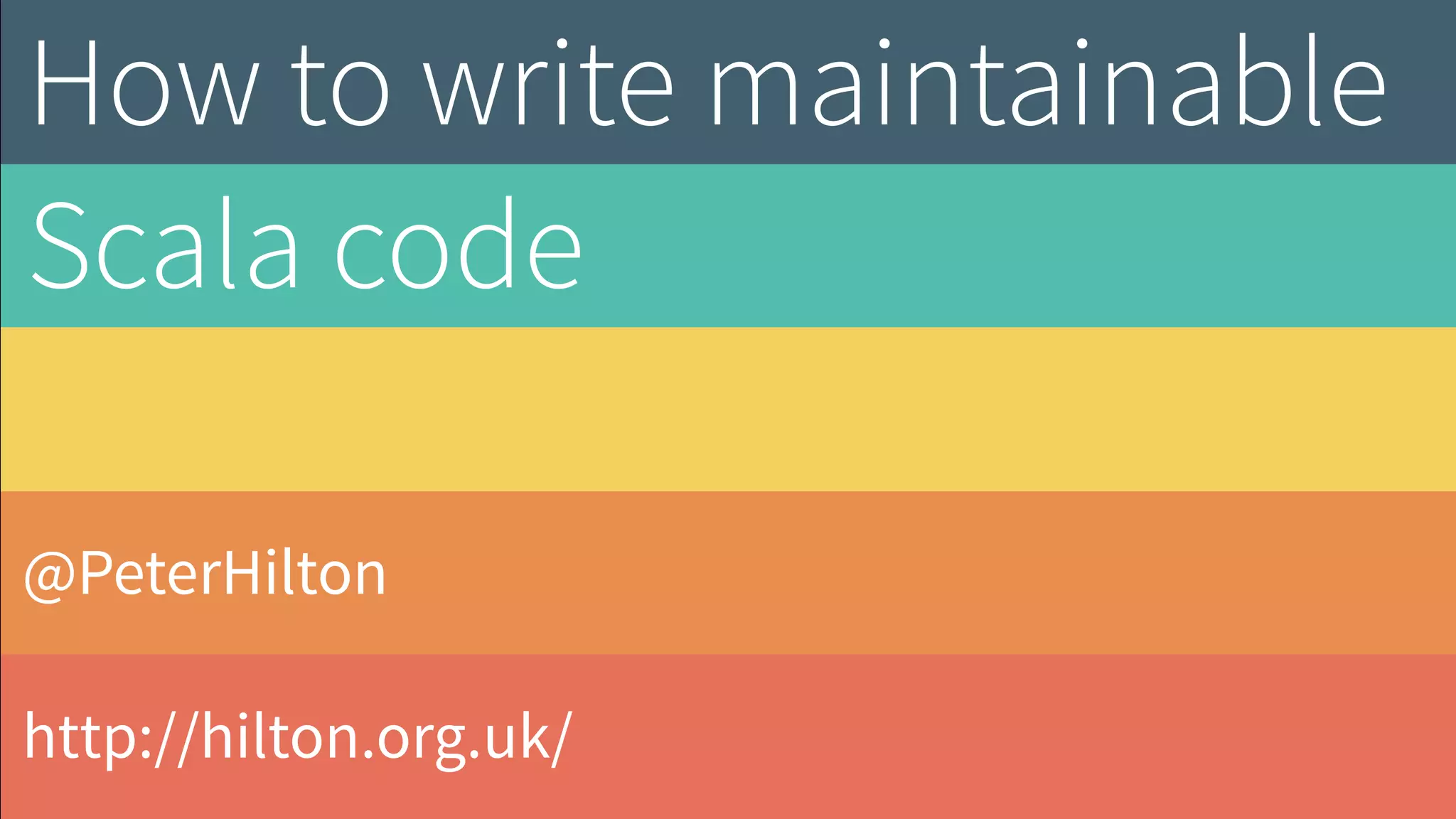 How to write maintainable code | PDF