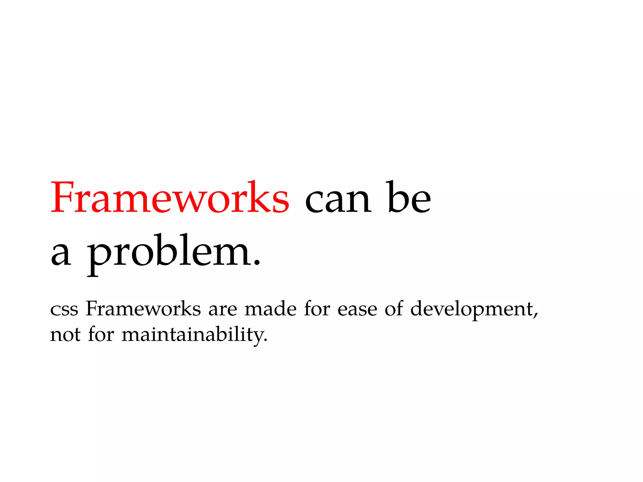 Maintainable CSS