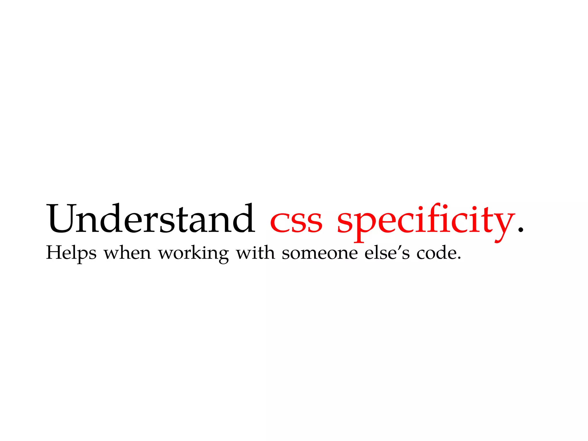 Maintainable CSS