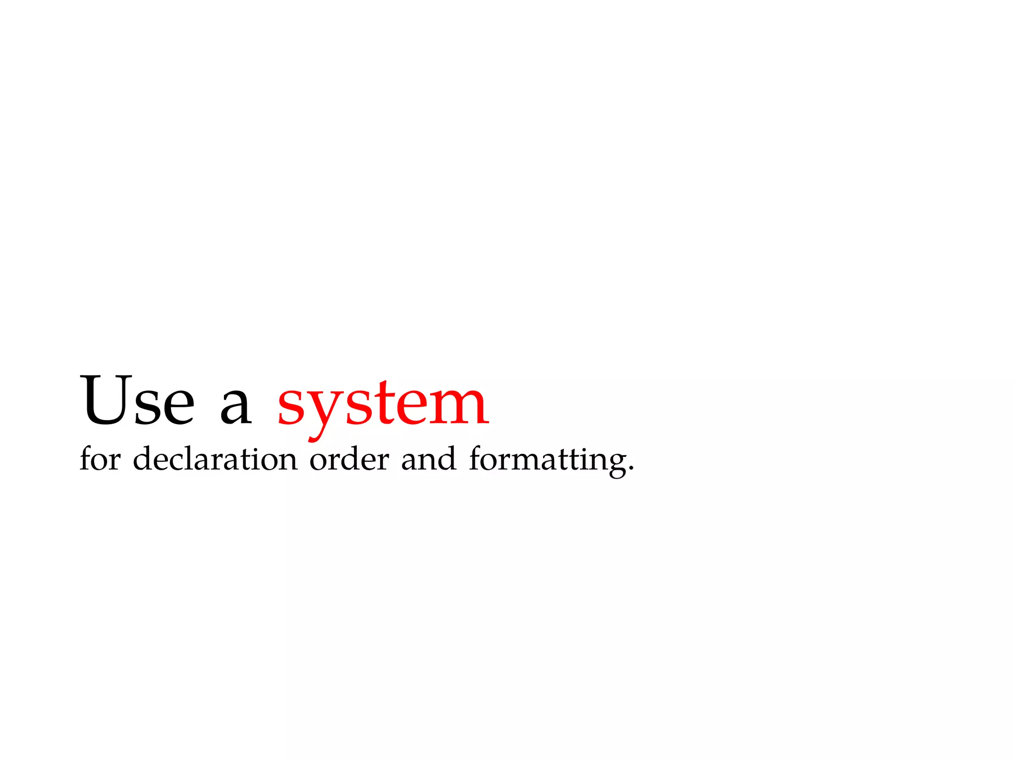 Maintainable CSS