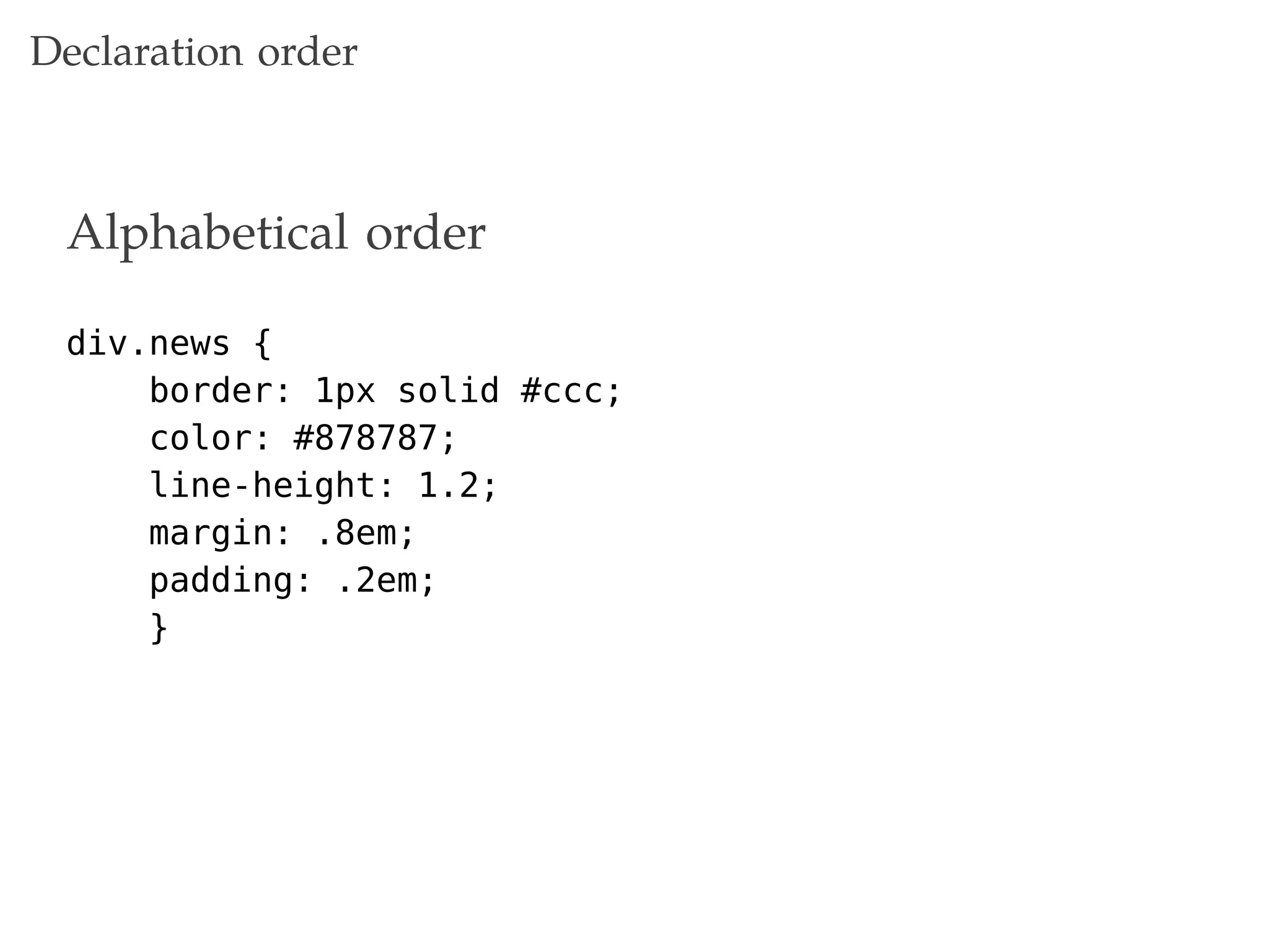 Maintainable CSS