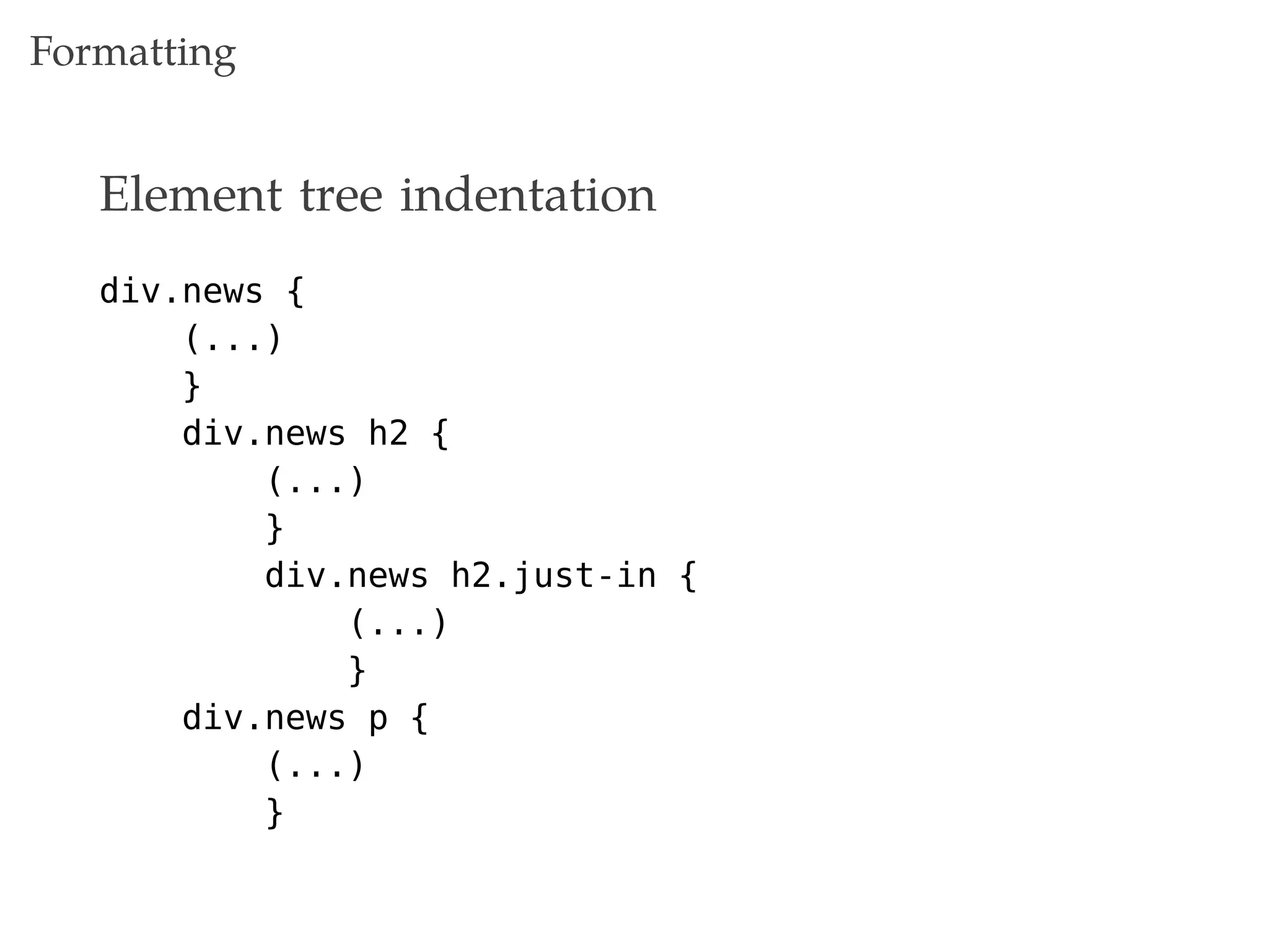 Maintainable CSS