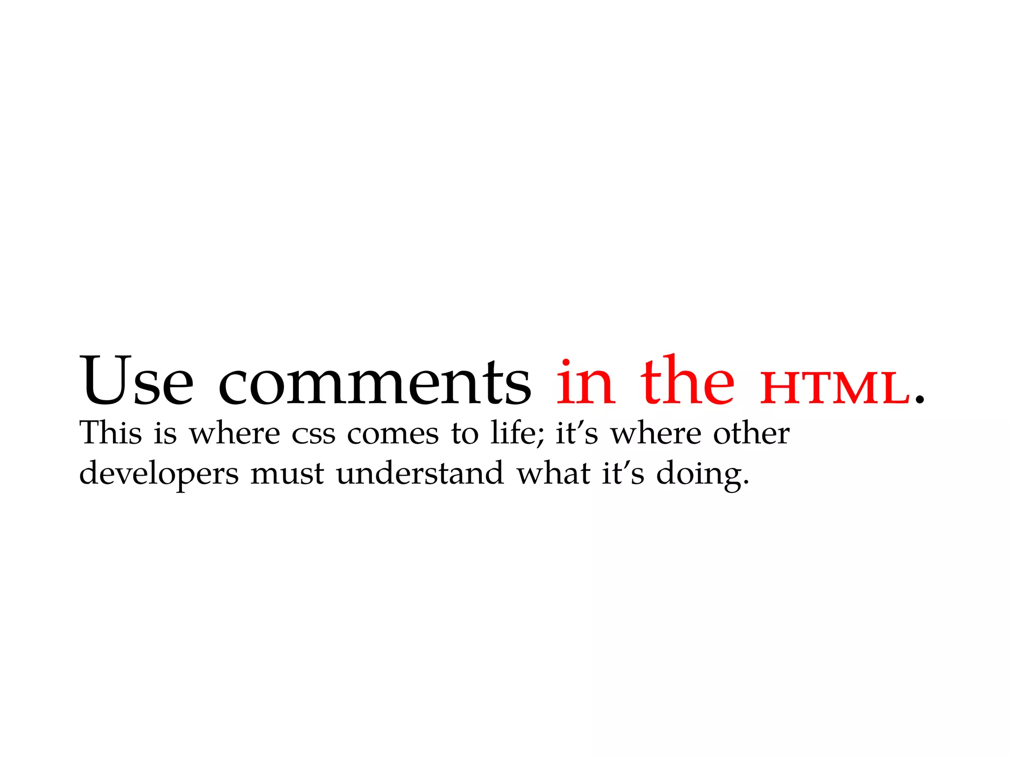 Maintainable CSS