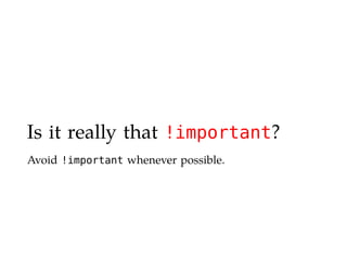 Maintainable CSS