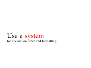 Maintainable CSS