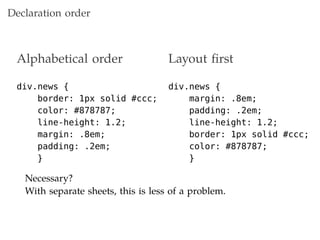 Maintainable CSS